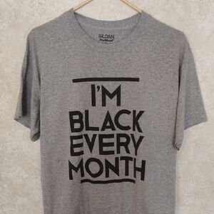Gildan Gray Short Sleeve Tee Bold Statement